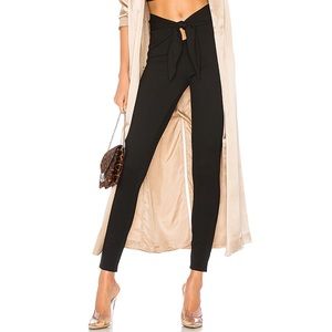 Top tie black sexy leggings LPA